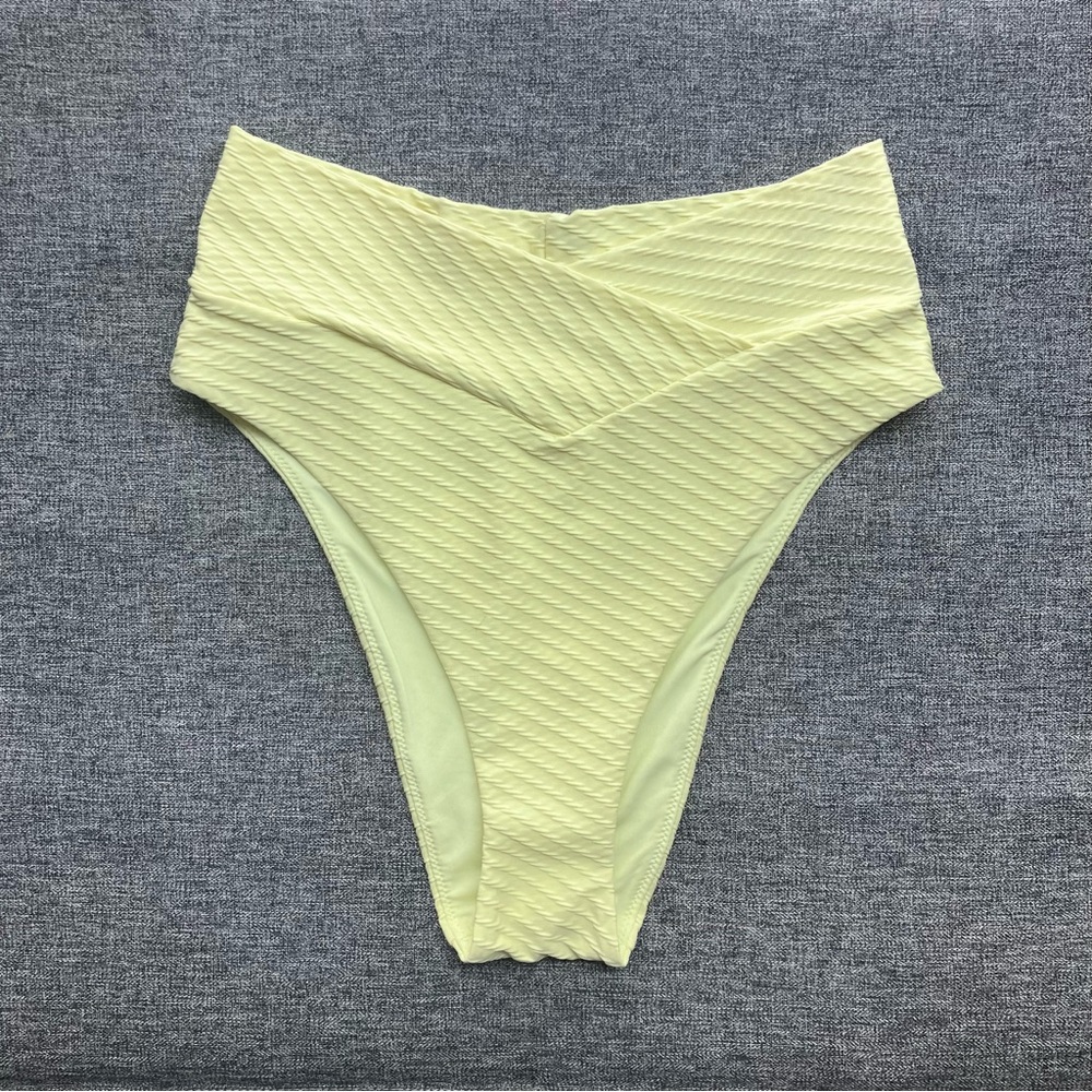 NWT Aerie Jacquard Crossover High Waisted High Cut Cheeky Bikini